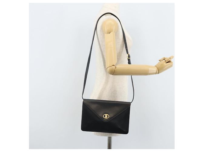 Céline CELINE Schultertasche aus Leder Schwarz Gold Auth ki6485 Golden - Ansicht 23