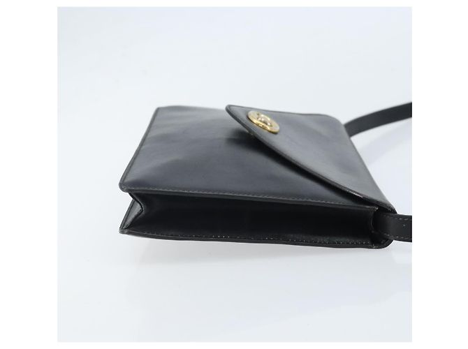 Céline CELINE Schultertasche aus Leder Schwarz Gold Auth ki6485 Golden - Ansicht 3