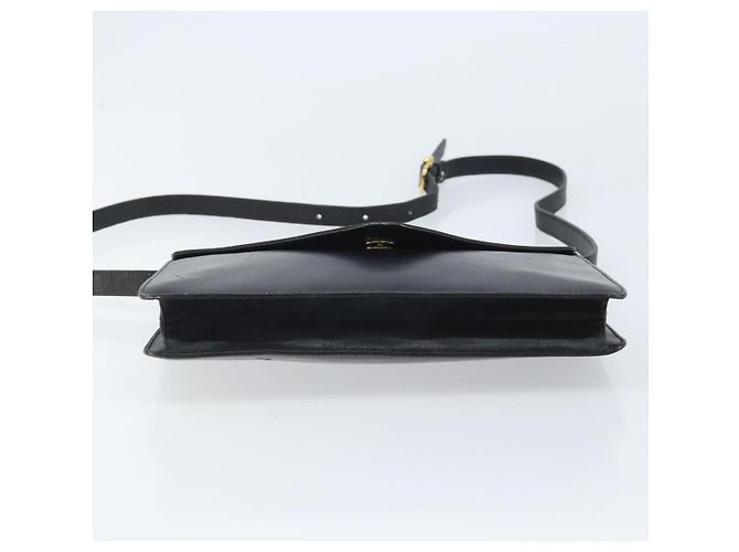 Céline CELINE Schultertasche aus Leder Schwarz Gold Auth ki6485 Golden - Ansicht 5