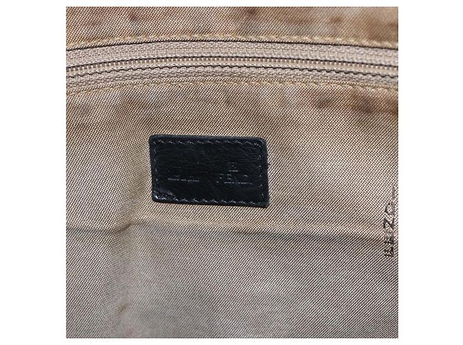FENDI Tote Bag aus braunem Canvas mit Silber authentisch bs33677 - Ansicht 10