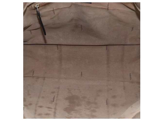 FENDI Tote Bag aus braunem Canvas mit Silber authentisch bs33677 - Ansicht 11
