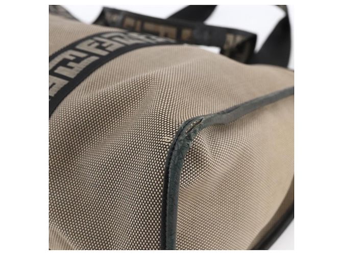 FENDI Tote Bag aus braunem Canvas mit Silber authentisch bs33677 - Ansicht 16