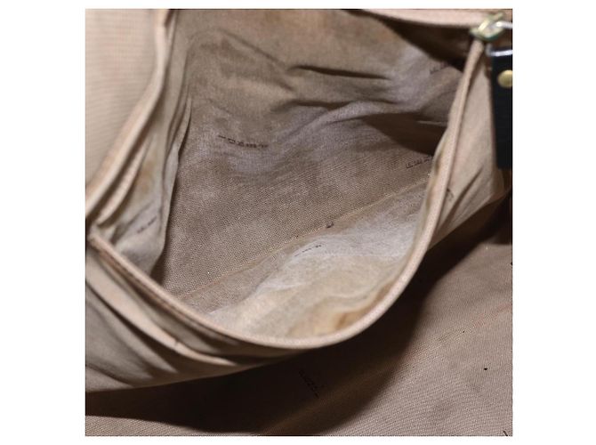 FENDI Tote Bag aus braunem Canvas mit Silber authentisch bs33677 - Ansicht 20