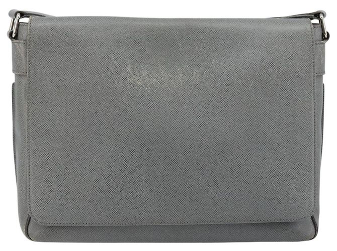 LOUIS VUITTON Borsa a Spalla Taiga Roman MM Grigia Gracie M32623 LV Auth 172661 - vista 13