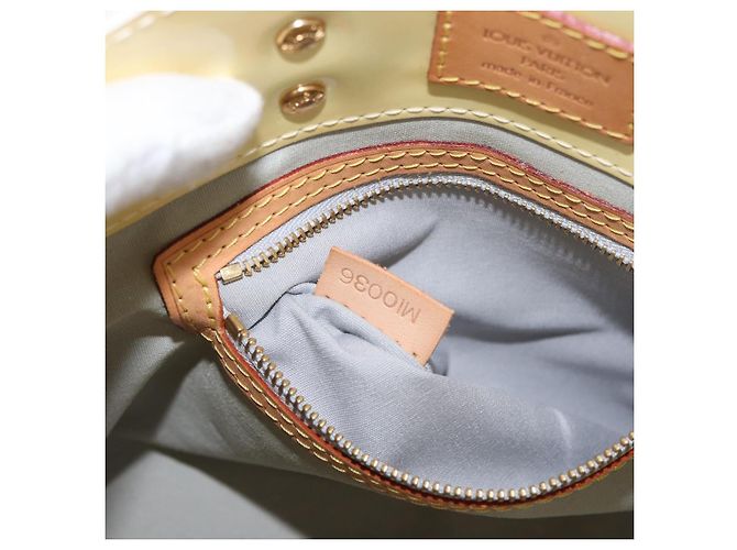 LOUIS VUITTON Borsa a Mano Monogram Vernis Reade PM Perle M91336 LV Auth ki6479 - vista 12