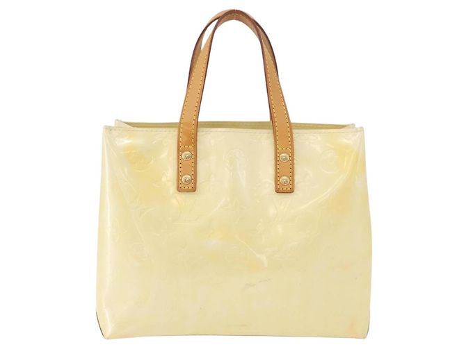 LOUIS VUITTON Borsa a Mano Monogram Vernis Reade PM Perle M91336 LV Auth ki6479 - vista 13