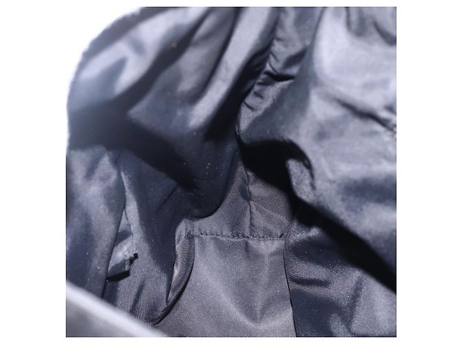 Bolsa de Ombro Guccissima em Lona Preta e Prata da GUCCI 162410 Auth bs33484 Preto - vista 20