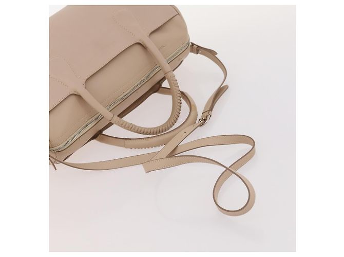 Borsa a Spalla Salvatore Ferragamo in Pelle 2 Pezzi Rosa Beige Auth BA10738 - vista 13