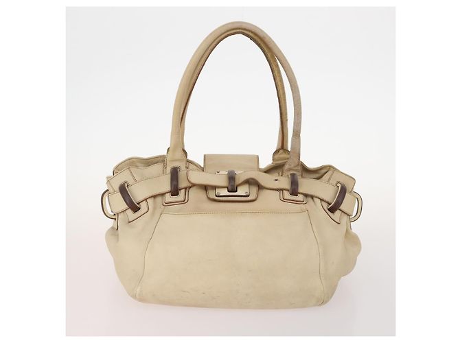 Borsa a Spalla Salvatore Ferragamo in Pelle 2 Pezzi Rosa Beige Auth BA10738 - vista 2