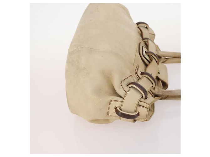 Borsa a Spalla Salvatore Ferragamo in Pelle 2 Pezzi Rosa Beige Auth BA10738 - vista 4