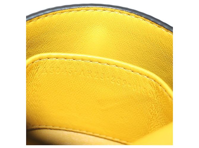 Borsa a secchiello Nano Drago in pelle FENDI x FRGMT x POKMON Gialla Auth 166961SM Argento Giallo - vista 11