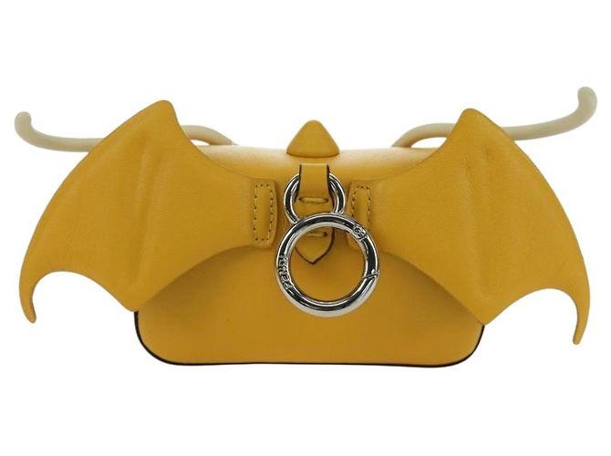 Borsa a secchiello Nano Drago in pelle FENDI x FRGMT x POKMON Gialla Auth 166961SM Argento Giallo - vista 2