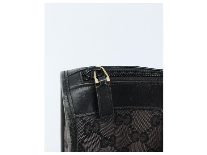 Sac à main en toile GG Gucci Noir Or 000 0854 Auth gh1791 Doré - vue 10