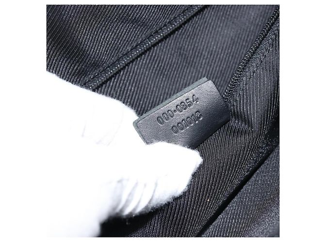 Sac à main en toile GG Gucci Noir Or 000 0854 Auth gh1791 Doré - vue 12