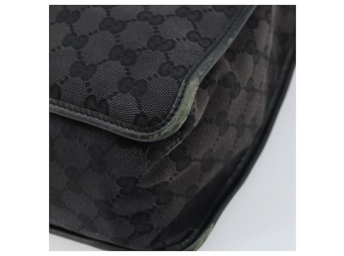 Sac à main en toile GG Gucci Noir Or 000 0854 Auth gh1791 Doré - vue 15