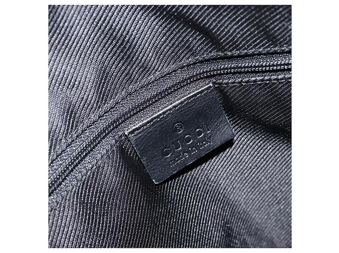 Sac à main en toile GG Gucci Noir Or 000 0854 Auth gh1791 Doré - vista 17
