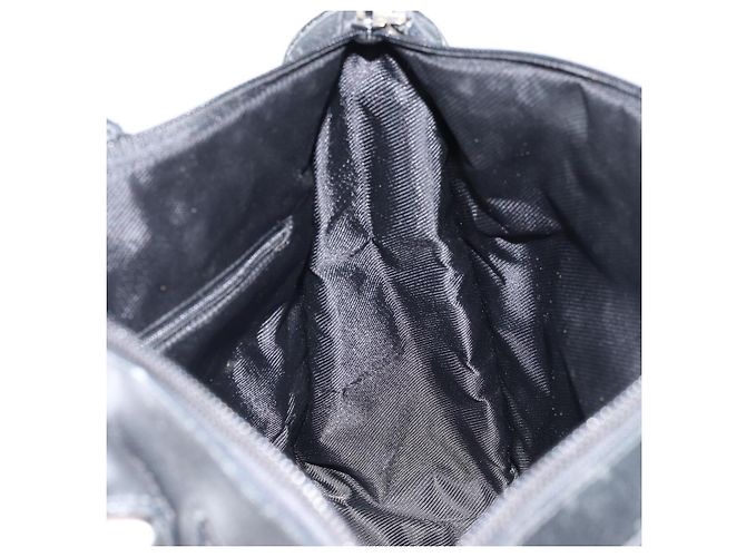 Sac à main en toile GG Gucci Noir Or 000 0854 Auth gh1791 Doré - vista 18