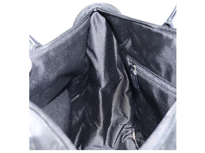 Sac à main en toile GG Gucci Noir Or 000 0854 Auth gh1791 Doré - vista 19
