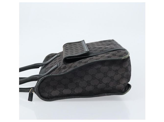 Sac à main en toile GG Gucci Noir Or 000 0854 Auth gh1791 Doré - vue 4