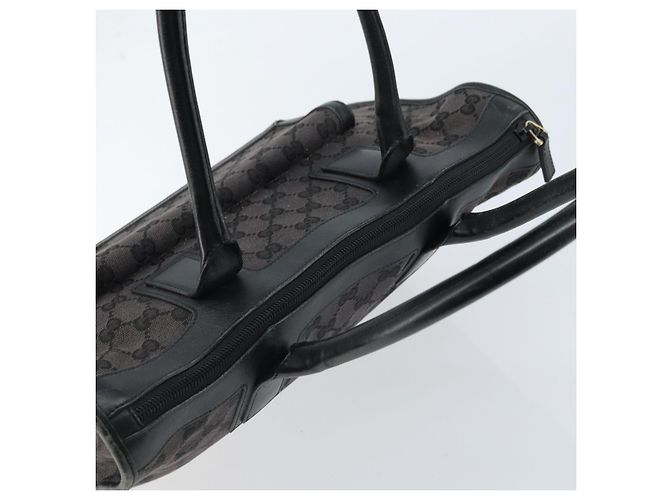 Sac à main en toile GG Gucci Noir Or 000 0854 Auth gh1791 Doré - vue 6