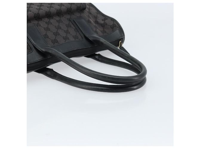 Sac à main en toile GG Gucci Noir Or 000 0854 Auth gh1791 Doré - vue 7