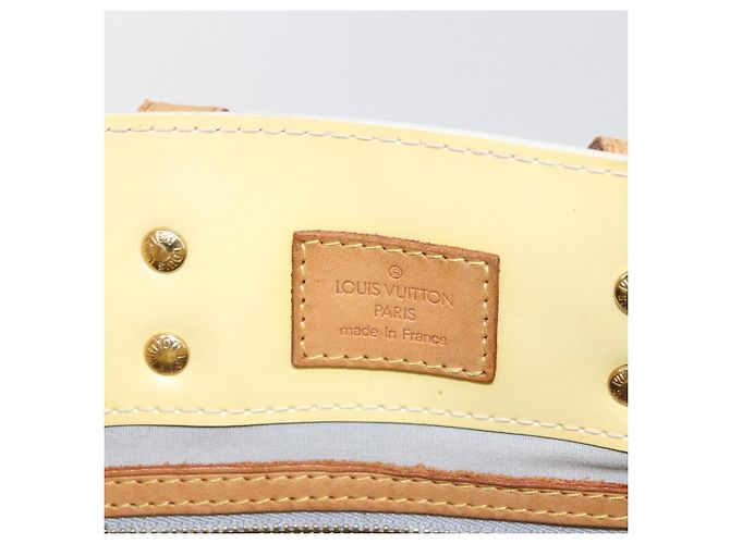 LOUIS VUITTON Monogram Vernis Reade PM Bolsa de Mão Perle M91336 LV Auth gh1741 - vista 10