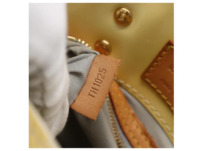 LOUIS VUITTON Monogram Vernis Reade PM Bolsa de Mão Perle M91336 LV Auth gh1741 - vista 12