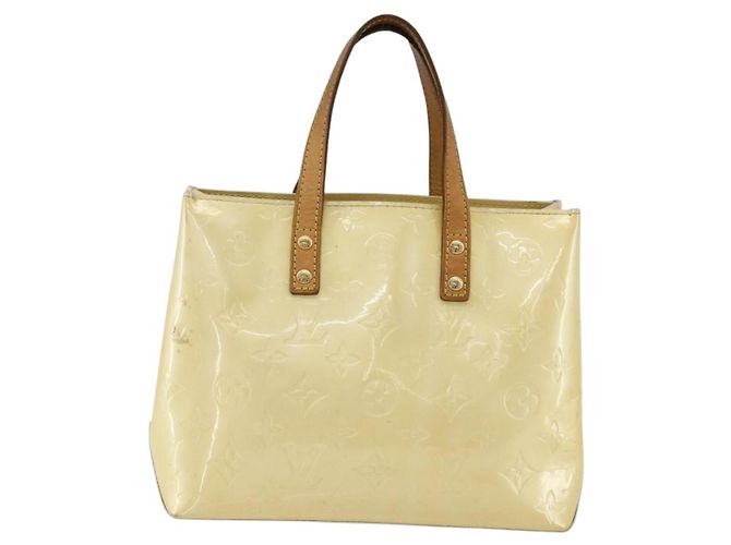 LOUIS VUITTON Monogram Vernis Reade PM Bolsa de Mão Perle M91336 LV Auth gh1741 - vista 13