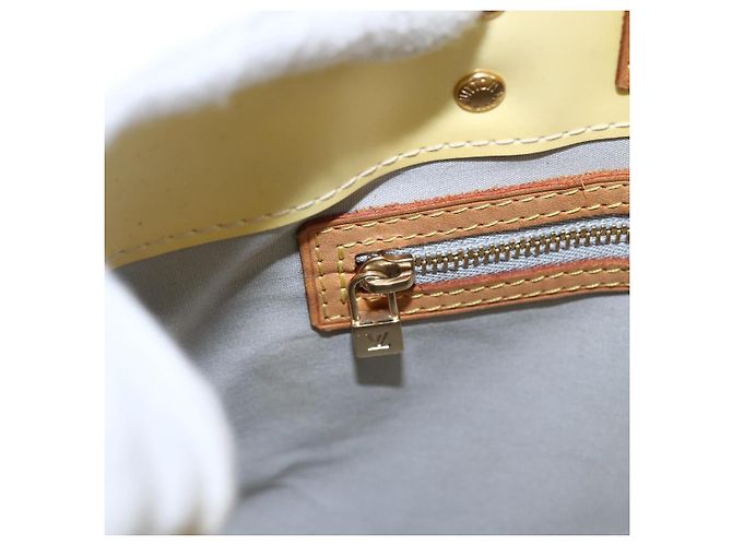 LOUIS VUITTON Monogram Vernis Reade PM Bolsa de Mão Perle M91336 LV Auth gh1741 - vista 19