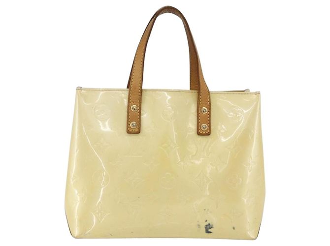 LOUIS VUITTON Monogram Vernis Reade PM Bolsa de Mão Perle M91336 LV Auth gh1741 - vista 2