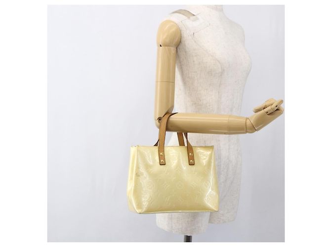 LOUIS VUITTON Monogram Vernis Reade PM Bolsa de Mão Perle M91336 LV Auth gh1741 - vista 21