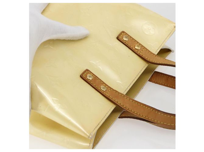 LOUIS VUITTON Monogram Vernis Reade PM Bolsa de Mão Perle M91336 LV Auth gh1741 - vista 6