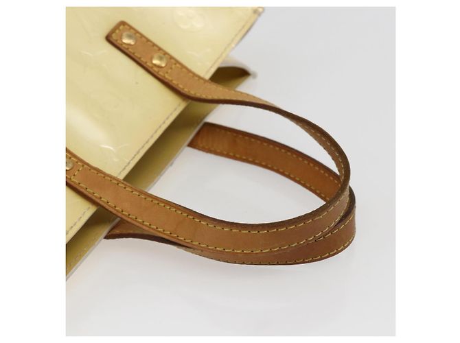 LOUIS VUITTON Monogram Vernis Reade PM Bolsa de Mão Perle M91336 LV Auth gh1741 - vista 7