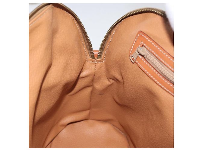 Céline Borsa a mano in tela Macadam CELINE in pelle PVC 2 in 1 marrone oro Auth ki6435 D'oro - vista 21