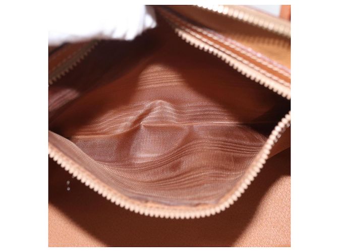 Céline Borsa a mano in tela Macadam CELINE in pelle PVC 2 in 1 marrone oro Auth ki6435 D'oro - vista 23