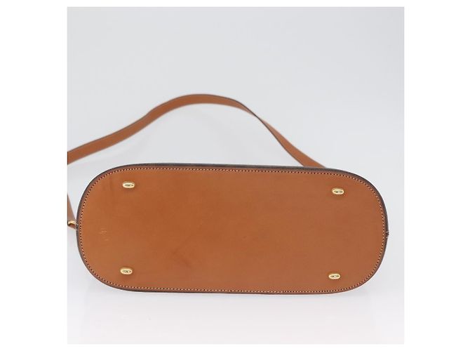 Céline Borsa a mano in tela Macadam CELINE in pelle PVC 2 in 1 marrone oro Auth ki6435 D'oro - vista 5