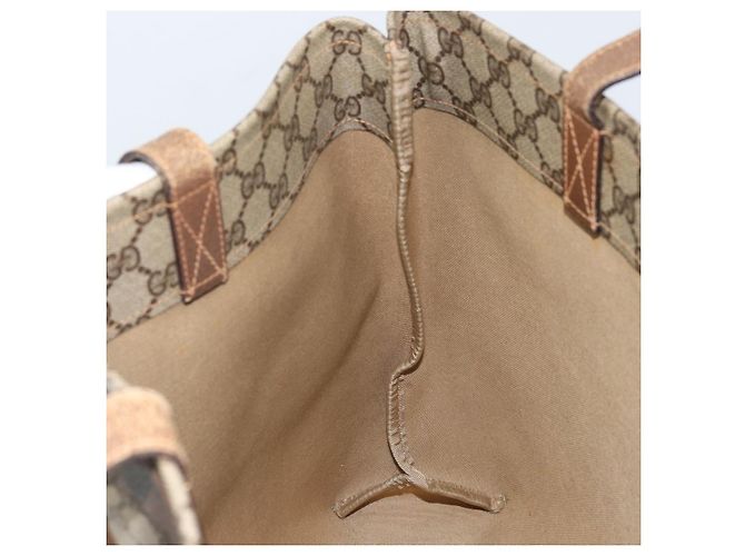 Gucci Borsa Tote GG Supreme in PVC beige 41 02 109 Auth ki6523 - vista 18