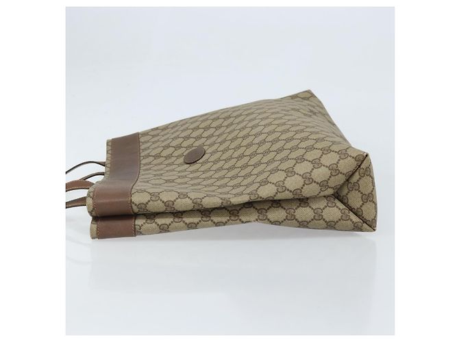 Gucci Borsa Tote GG Supreme in PVC beige 41 02 109 Auth ki6523 - vista 4