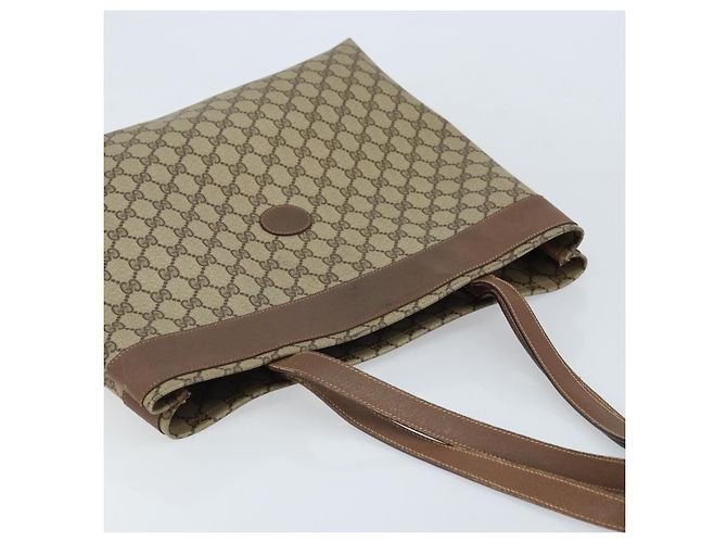 Gucci Borsa Tote GG Supreme in PVC beige 41 02 109 Auth ki6523 - vista 6