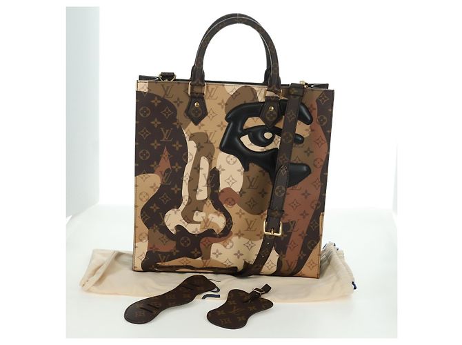 LOUIS VUITTON Borsa Sac Plat NV Ritratto Monogramma LV M46679 Auth 171452SM - vista 12
