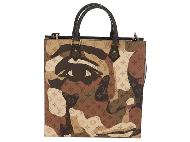 LOUIS VUITTON Borsa Sac Plat NV Ritratto Monogramma LV M46679 Auth 171452SM - vista 2