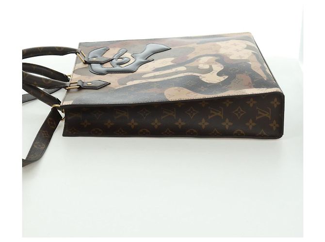 LOUIS VUITTON Borsa Sac Plat NV Ritratto Monogramma LV M46679 Auth 171452SM - vista 3