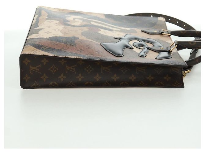 LOUIS VUITTON Borsa Sac Plat NV Ritratto Monogramma LV M46679 Auth 171452SM - vista 4
