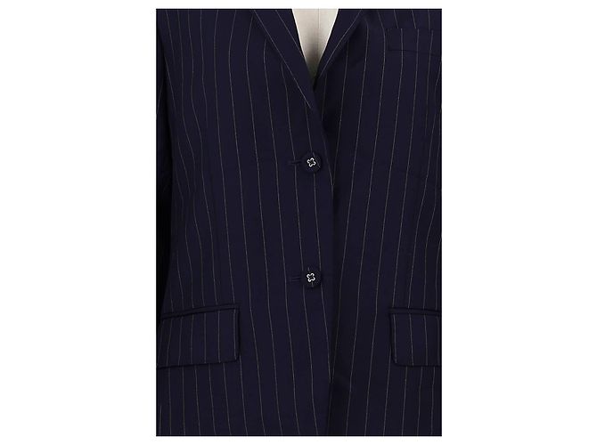 Autre Marque Navy wool blazer Navy blue - view 3