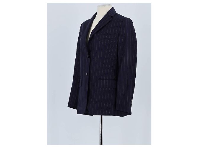 Autre Marque Navy wool blazer Navy blue - view 4