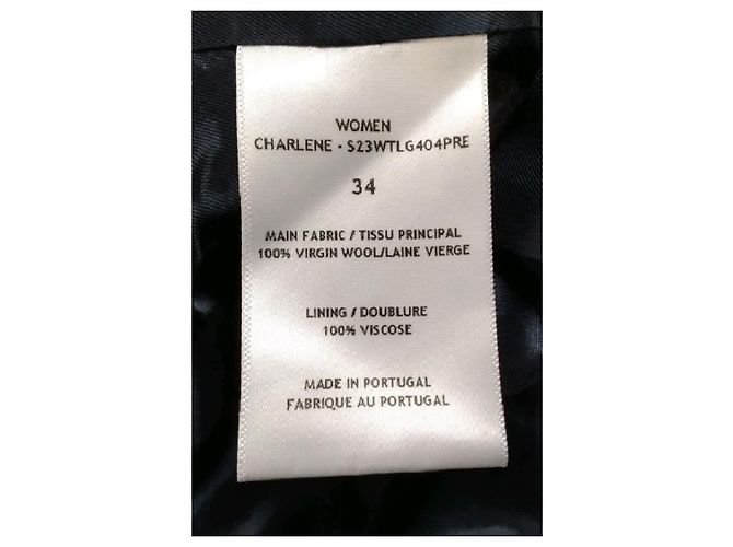 Autre Marque Navy wool blazer Navy blue - view 8