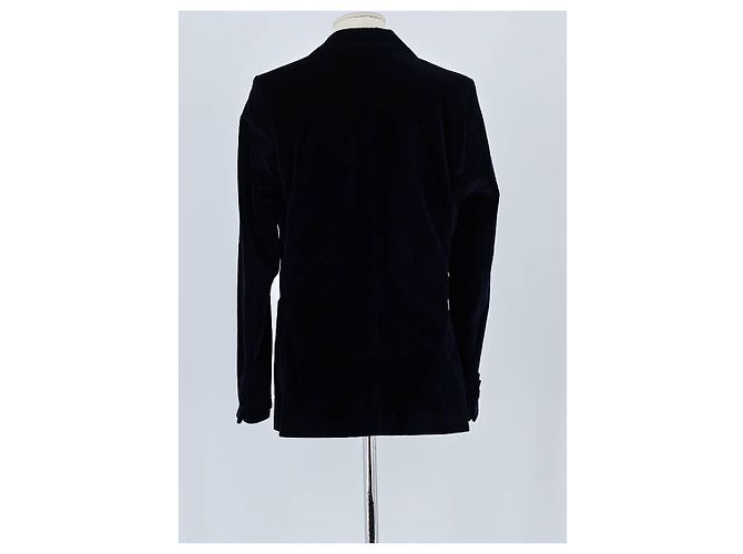 Autre Marque Blazer de algodón azul marino - vista 6