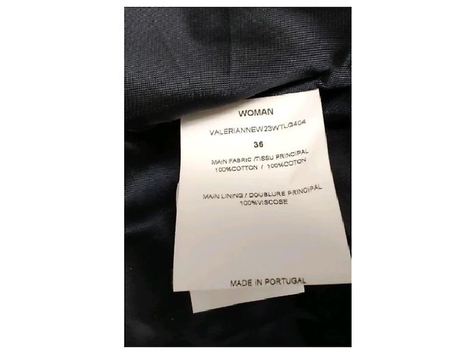 Autre Marque Blazer de algodón azul marino - vista 8