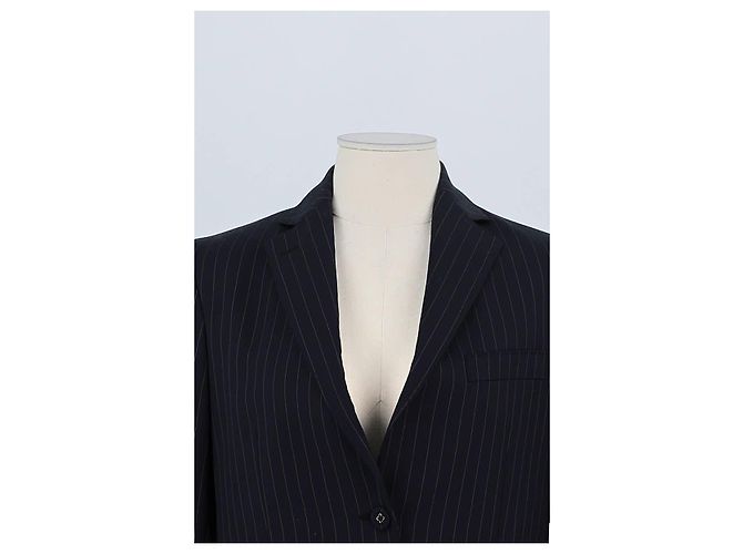 Autre Marque Marineblauer Wollblazer - Ansicht 2