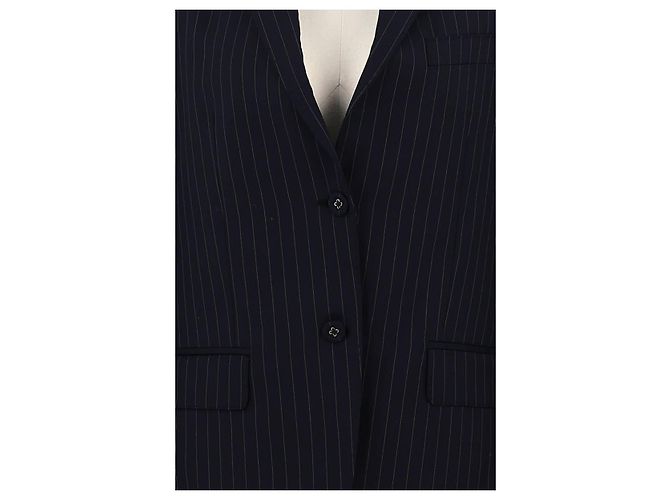 Autre Marque Marineblauer Wollblazer - Ansicht 3